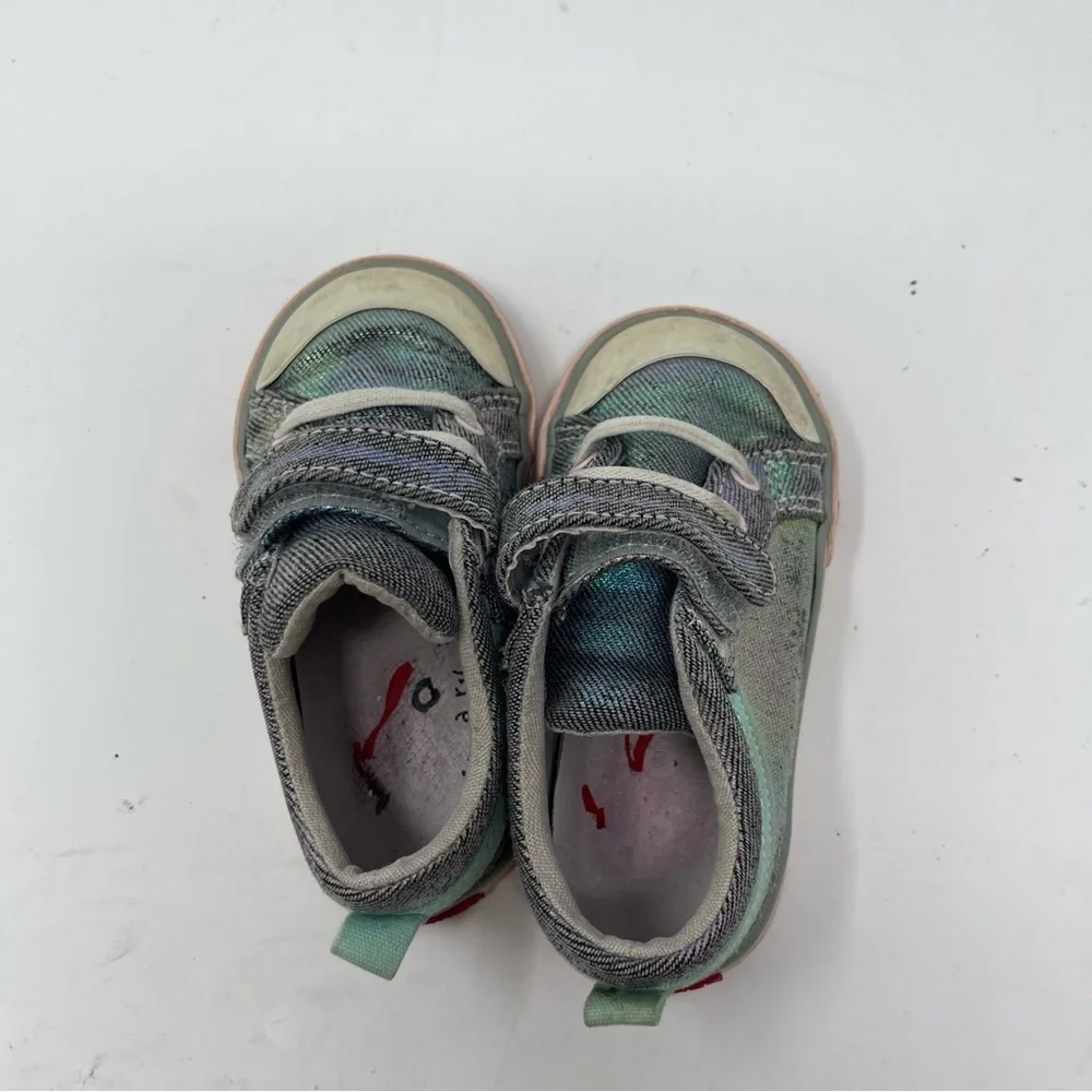 See Kai Run Kristin Sneaker Rainbow Shimmer toddler shoes sz 6